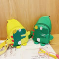 Kids Little Backpack Cartoon Cute Little Dinosaur Chest Bag Funny Cartoon Dinosaur Print Travel Satchel Shoulder Messenger Bags. 