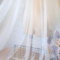 50x150cm/pc Lace Mesh Dot Jacquard Fabric Tulle Fabric For Wedding Dress Mosquito Net Patchwork Needlework Diy Sewing Material. 
