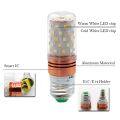 3 Color Temperatures Integrated SMD LED Corn Lamp E27 AC85V - 265V Warm White High Light Energy Conservation Small LED Light Bulb 12W. 