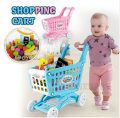 Pretend shopping cart toy set Kids Supermarket Shopping Groceries Cart Trolley Toys Fruits Pretend Baby Toy Kids Educational Toy. 