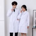 White Gown Short Sleeve Doctor's Overall Men and Women Summer Thin Long Sleeves Doctor Lab Coat Chemical Doctor Nurse Work Clothes. 