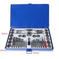 40Pcs Alloy Steel Tap and Die Set Threading Tool for Model Processing Metric Tap Wrench Thread Tools Dies Holder Professional. 