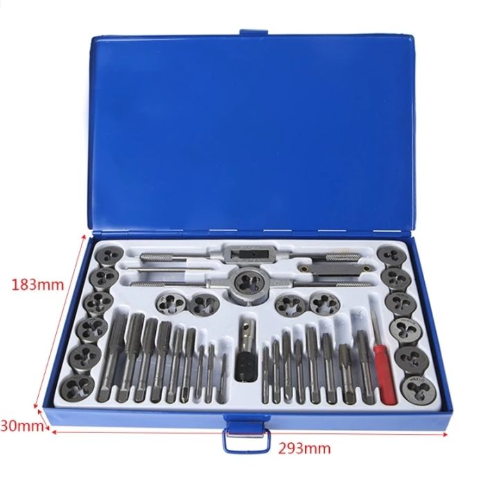 40Pcs%20Alloy%20Steel%20Tap%20and%20Die%20Set%20Threading%20Tool%20for%20Model%20Processing%20Metric%20Tap%20Wrench%20Thread%20Tools%20Dies%20Holder%20Professional%20-%20Image%204