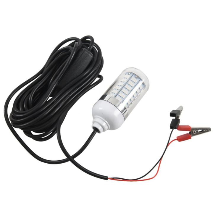 12V LED Green Underwater Submersible Night Fishing Light Crappie Shad Squid Boat Fishing Light