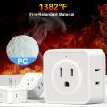 5 Way Multi Plug Outlet Extender, Wall Outlet Expander, Small Electrical Outlet Splitter for Travel, Home, Office, Dorm. 