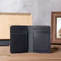 1088 Men's and Women's Genuine Crazy Horse Skin Head Layer Cow Leather Bag Wallet Pocket Simple Ultra thin Multi Card Space Large Capacity. 