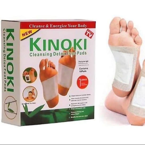 Kinoki Cleansing Detox Foot Patches 10 Adhesive Pads Kit Natural Unwanted Toxins - Foot Protector.