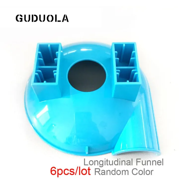 lot Big Bricks Longitudinal Funnel Marble Race Run Maze Balls Track Funnel in Blocks Building Blocks Toys-Longitudinal Funnel