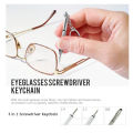 Portable 3 in 1 Keychain Screwdriver Eyeglass Sunglasses Watch Repair Kit Tool. 