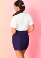 Cropped Polo T-Shirt / White. 