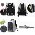 Firewings 15.6 Inch Laptop USB Charge Backpack Anti Theft Bags Waterproof Bag. 