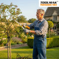TOOLMAK Hedge Shears Wavy Blade 530mm for Trimming Borders, Plant Cutting, Bushes, Garden Shears Clippers with Aluminum Ergonomic Comfortable Handle. 
