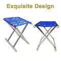 Folding Steel Frame Camping Stool Folding Camping Stool Portable Lightweight Fishing Chair for Camping Fishing Hiking Gardening and Beach. 