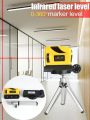 Laser Level 2 Line 1 Point Self-Levelling 360° Horizontal Vertical Red Measure Super Powerful Red Laser Beam Angle Adjustable. 