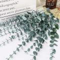 12PCS Artificial Eucalyptus Leaves Simulated Green Leaf Branches Wedding Party Garden Table Decoration Home Decor Plants. 