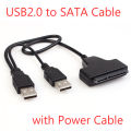USB2.0 Easy Drive Cable to SATA Cable SATA Data Cable For 2.5 Inch SSD SATA Hard Disk support 2TB Hard Disk. 