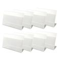 30Pcs 6x4cm Acrylic Shelf Label Holder Price Tags Premium Plastic Transparent Price Tag With Price Card L-Type Price Tag. 
