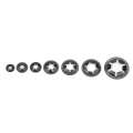 260pcs Manganese Steel Push On Washer Retaining Lock Washers Set 3mm-12mm. 