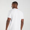 Gymshark DriFit Sports T shirt for men - White. 