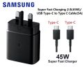 Samsung 45W USB-C Super Fast Charger Set-Super Fast Charging Wall Charger. 