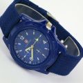 【Miga Plaza】Jam Tangan Wanita  Classic Men Women Sea Outdoor Fashion Belt Gemius Swiss Nylon Belt Military Watch. 