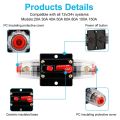 12V-24V DC Fuse Holder,Audio Circuit Breaker,Auto Car Stereo Inline Fuse Holders, Manual Reset 60A. 