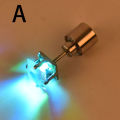 1Pc Party Charm LED Earring Light Up Crown Glowing Crystal Ear Drop Stud. 