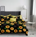 Pure twill cotton queen size bedsheet 3D. 