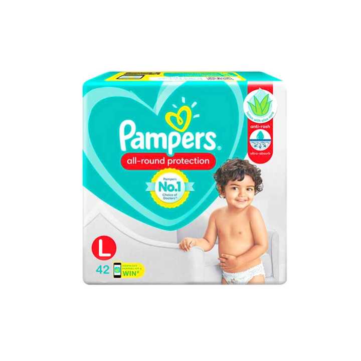 Pampers Pants Large 42s (9 - 14 Kg) Lotion With ALOE VERA