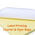 100 Blank Stickers A6 Matte  | For Courier Bag and Flyer Label Printing size 10.5cm x 14.8 cm. 