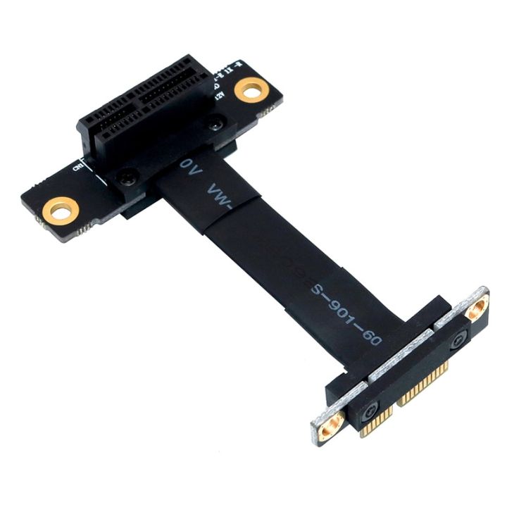 PCIE%20X1%20Riser%20Cable%20Dual%2090%20Degree%20Right%20Angle%20PCIe%203.0%20x1%20to%20x1%20Extension%20Cable%208Gbps%20PCI%20Express%201x%20Riser%20Card%20Ribbon%20Extender%20-%20Image%202