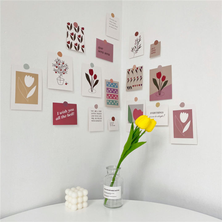 %E3%80%90The%20Quiet%20Page%E3%80%9117%20Sheets%20Ins%20Tulip%20Decoration%20Card%20Set%20Art%20Postcard%20Korean%20Style%20Flowers%20Diy%20Wall%20Sticker%20Photographic%20Props%20Background%20-%20Image%206