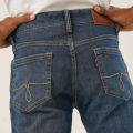 Moose Men’s Slim Fit Jeans – Mid Indigo. 