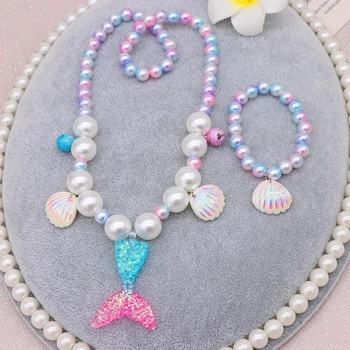 %E3%80%90hot%E3%80%91%202/5Pcs%20Girls%20Jewelry%20Sets%20Mermaid%20Pearl%20Necklace%20Bracelet%20Ring%20Earring%20Set%20Kids%20Toys%20Children%20Princess%20Fashion%20Accessories%20Girl%20-%20Image%205