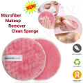 Microfiber Makeup Remover Clean Sponge. 