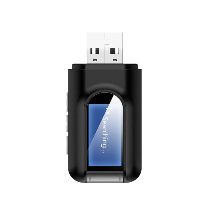 T11%20BT%205.0%20Audio%20Receiver%20Transmitter%20with%203.5mm%20LCD%20Screen%203.5%20AUX%20Stereo%20USB%20Plug%20Wireless%20Adapter%20for%20Car%20PC%20TV%20Headset%20-%20Image%208