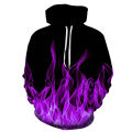 New Trend Colorful Flame Hoodie 3d Sweatshirt Men And Women Hooded Loose Autumn And Winter Coat Street Clothing Jacket Hoodies. 