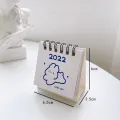 2022 cartoon small desk calendar desktop desk calendar schedule punch table double coil calendar. 
