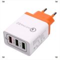 IGO Universal 3 Port Fast Quick Charge QC3.0 USB Hub Wall Charger Adapter EU US Plug. 