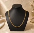 Singapore Fox Chain Necklace for Girls Boys Gold Plated 3mm Chain Jewelry 18 Inch 24 Inch. 