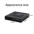 DX01 Thin Mini ITX Desktop Computer Chassis Replacement Spare Parts Accessories Thin Half Height Computer Chassis Portable Desktop Computer Case. 