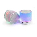 Mini Bluetooth Wireless Speaker, Compact Portable Subwoofer with Colorful LED Lights, USB/TF Card Support, Perfect for Travel. 