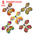 1/5/10PCS Magic Flying Butterflies Clockwork Rubber Band Powered Butterfly Flying Birthday Surprise Gift Book Box Party Favor. 