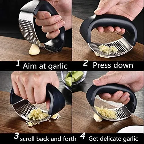 Stainless%20Steel%20Garlic%20Press%20Rocker%20,%20New%20Arc-shaped%20Design%20Professional%20Heavy%20Soft-Handled%20Garlic%20Crusher%20With%20Comfortable%20Grip%20(Garlic%20Press%20Black)%20-%20Image%206