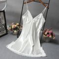 Lingerie Home Dress Ladies Lace Summer Silk Satin Skirt Sleepwear Nightwear Nightdress. 