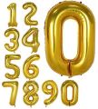 16" Foil Numbers Gold Balloon Numbers 0 - 9 Birthday Party. 