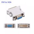 DVI to VGA adapter DVI-I male 24+5 pin to VGA female adapter HD video graphics card converter for PC HDTV projector. 