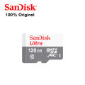 SanDisk Ultra 32GB /64GB/128GB /256GB microSDHC UHS-I Card with Adapter, Silver, Standard Packaging (SDSQUNC-032G-GN6MA). 