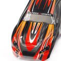 Kqueebee 2 Pcs Chassis Car Body Shell Plastic RC Accessory for RC Car Parts, Black-White & Orange. 