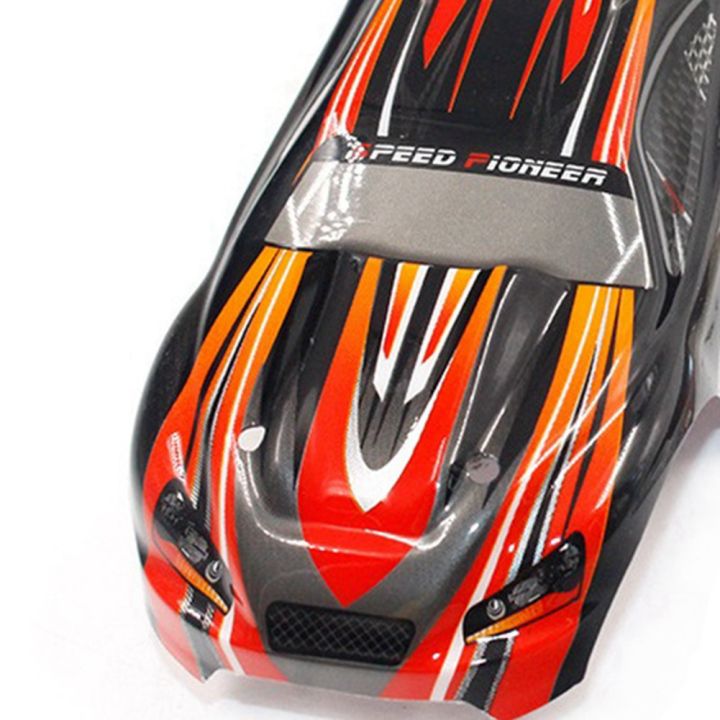 Kqueebee%202%20Pcs%20Chassis%20Car%20Body%20Shell%20Plastic%20RC%20Accessory%20for%20RC%20Car%20Parts,%20Black-White%20&%20Orange%20-%20Image%203